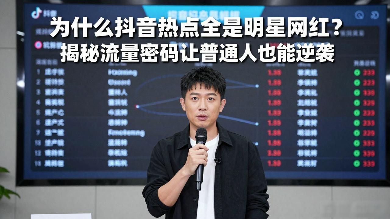 为什么抖音热点全是明星网红？揭秘流量密码让普通人也能逆袭